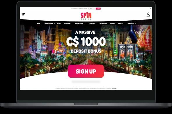 Spin Casino desktop